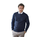 Navy - Side - Tee Jays Mens Plain Crew Neck Sweatshirt