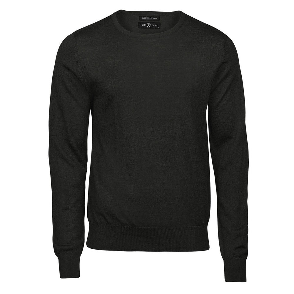 Pine - Front - Tee Jays Mens Plain Crew Neck Sweatshirt