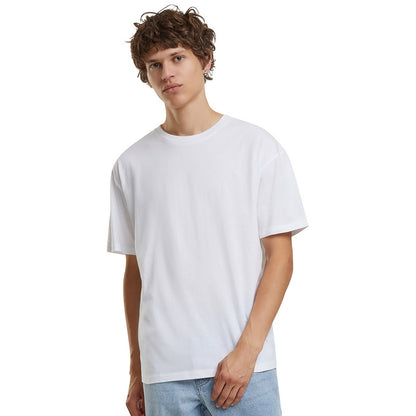 White - Side - Build Your Brand Unisex Adult Basic Light Loose T-Shirt