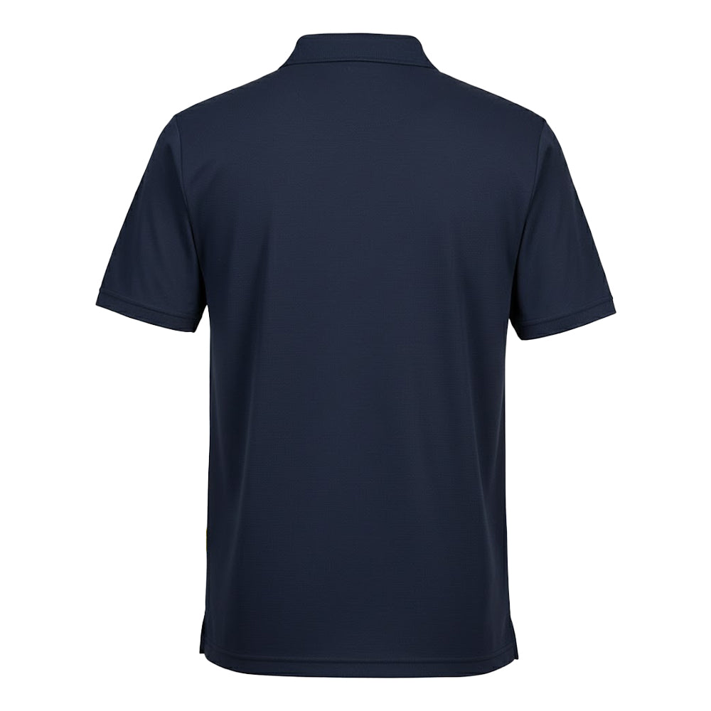 Navy-Orange - Back - Portwest Mens DX4 Polo Shirt