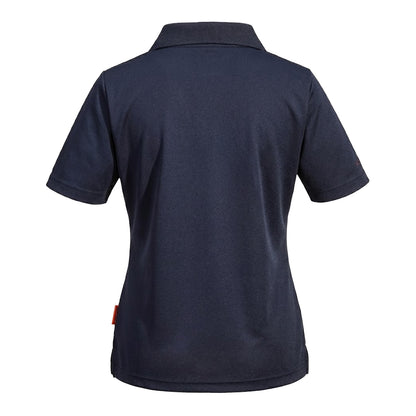Navy - Back - Portwest Womens-Ladies DX4 Polo Shirt