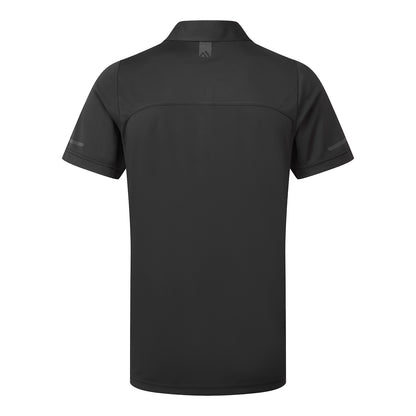 Black - Back - Portwest Mens EV4 Plain Polo Shirt