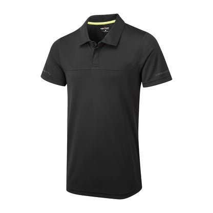Black - Side - Portwest Mens EV4 Plain Polo Shirt