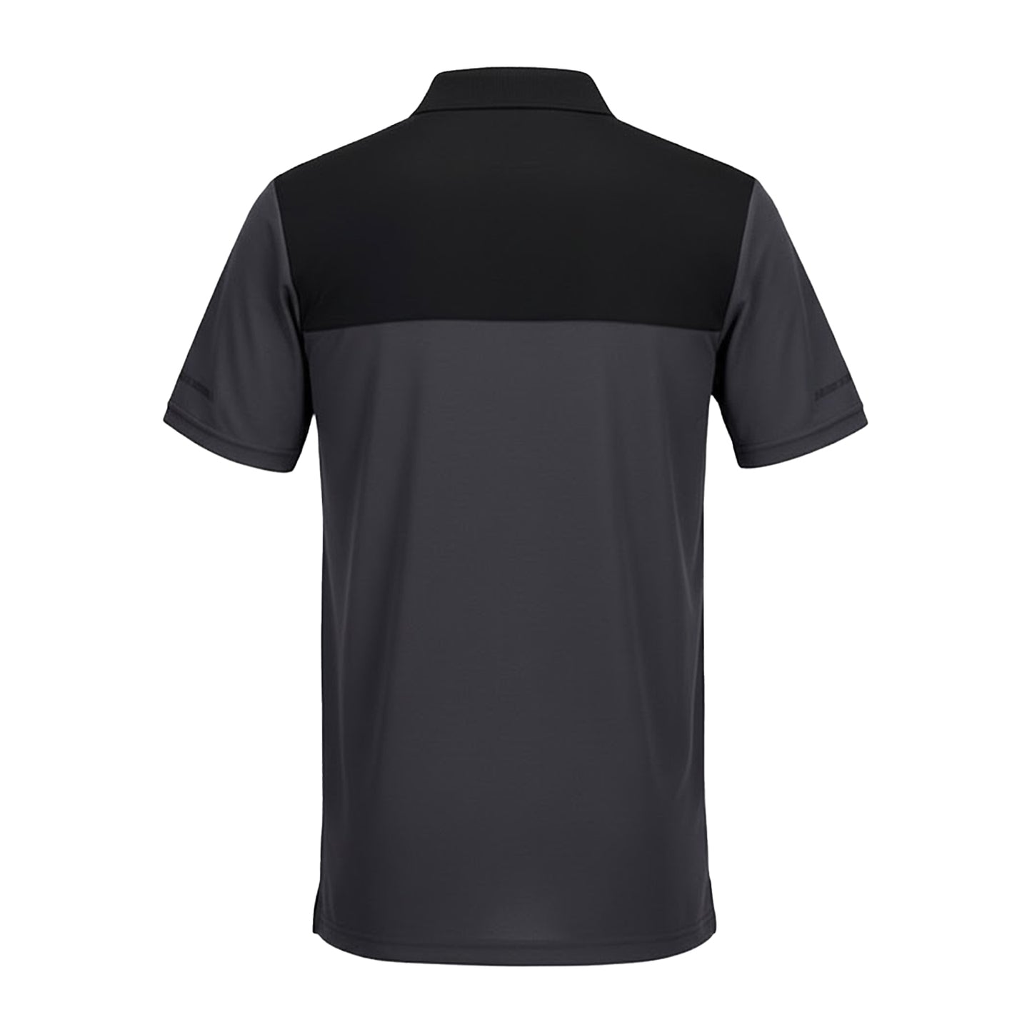 Grey - Back - Portwest Mens EV4 Plain Polo Shirt