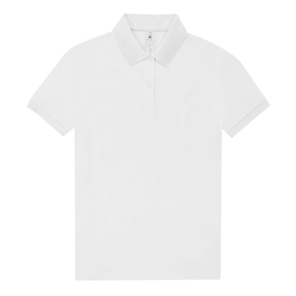 White - Front - B&C Womens-Ladies My 210 Polo Shirt