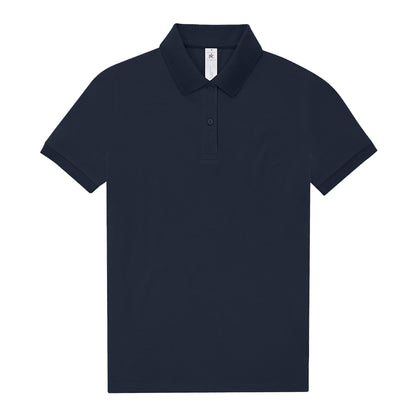 Navy - Front - B&C Womens-Ladies My 210 Polo Shirt