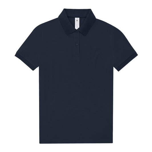 Navy - Front - B&C Womens-Ladies My 210 Polo Shirt