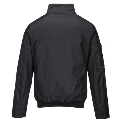 Black - Back - Portwest Mens KX3 Bomber Jacket