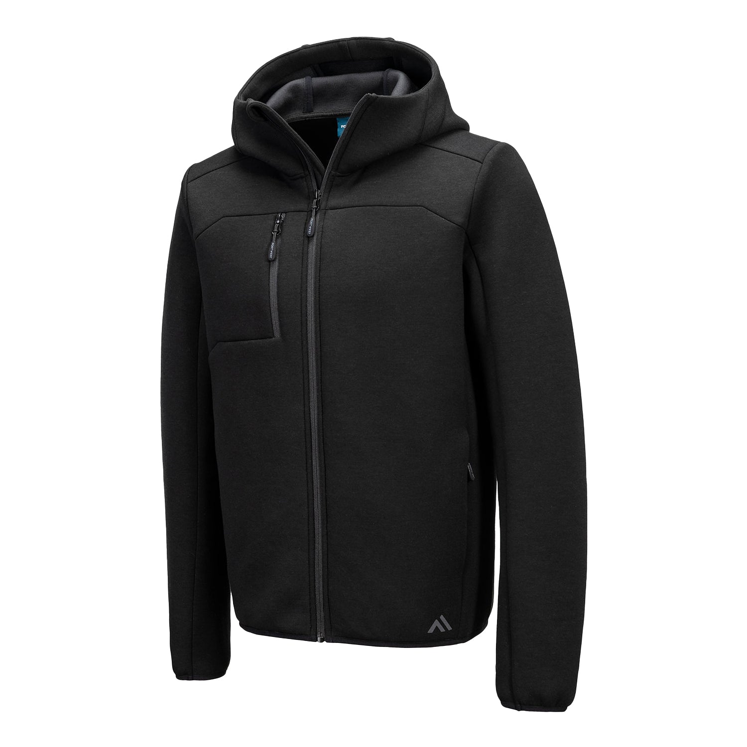 Black - Side - Portwest Mens KX3 Sport Full Zip Hoodie