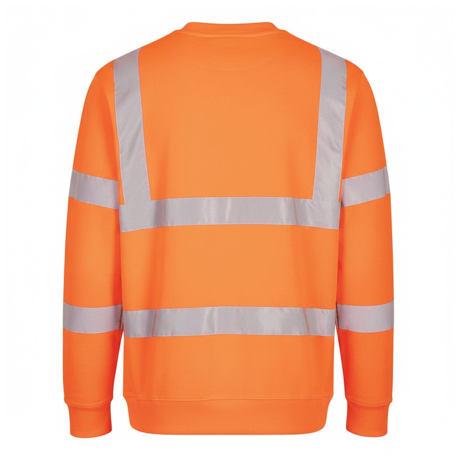 Orange - Back - Portwest Mens Eco High-Vis Sweatshirt