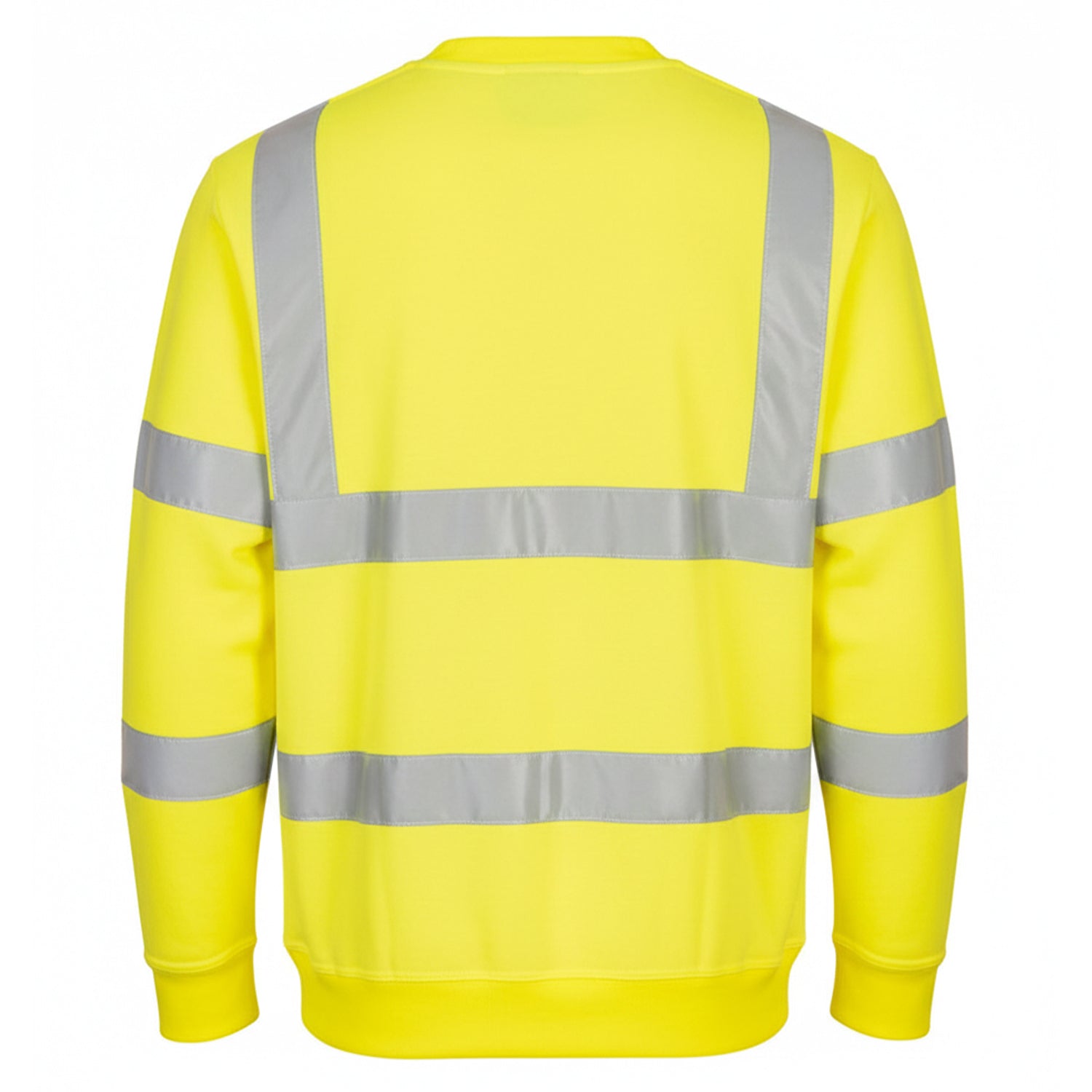 Yellow - Back - Portwest Mens Eco High-Vis Sweatshirt