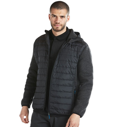 Grey Marl - Lifestyle - Portwest Mens KX3 Baffled Hybrid Jacket