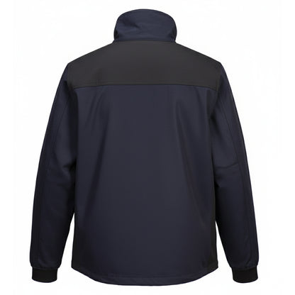 Deep Navy-Black - Back - Portwest Mens WX2 Stretch Work Jacket
