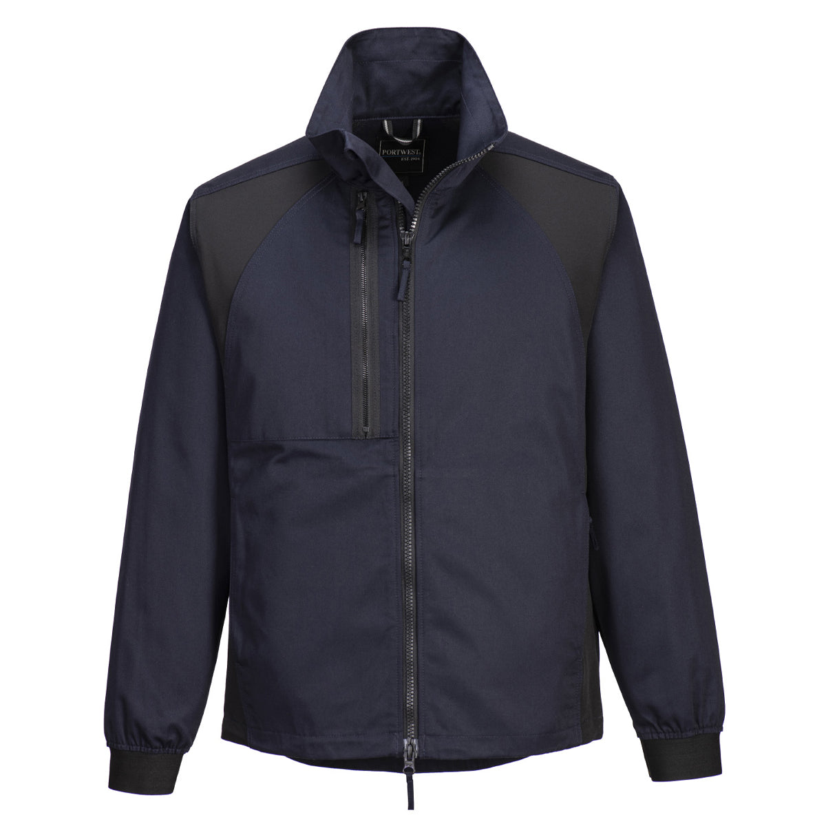 Deep Navy-Black - Front - Portwest Mens WX2 Stretch Work Jacket