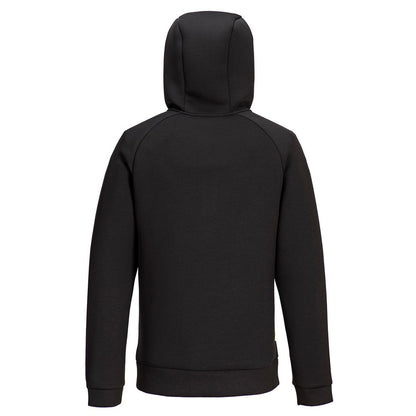 Black - Back - Portwest Mens Quarter Zip Hoodie