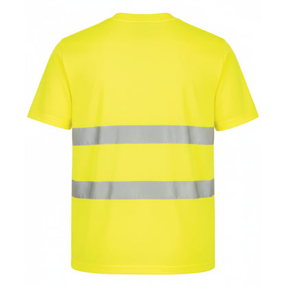Yellow - Back - Portwest Mens Eco Hi-Vis T-Shirt