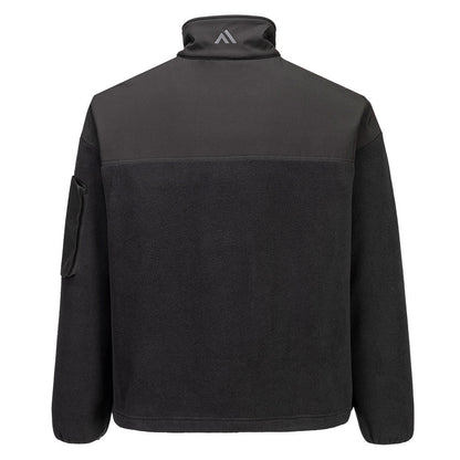 Black - Back - Portwest Mens KX3 Half Zip Sport Fleece Jacket