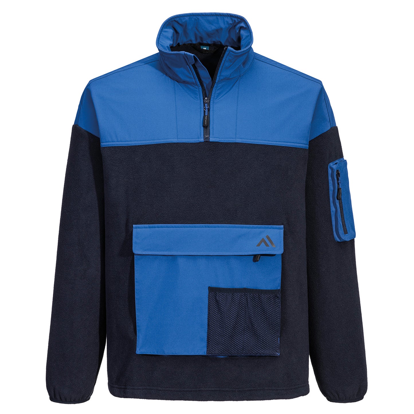 Navy - Front - Portwest Mens KX3 Half Zip Sport Fleece Jacket