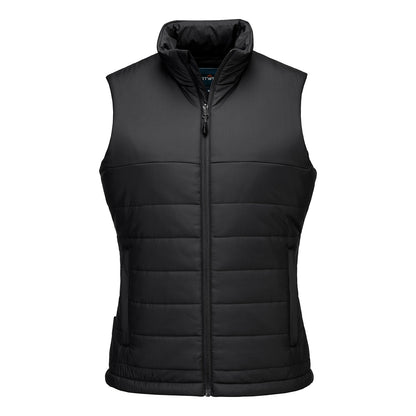 Black - Front - Portwest Womens-Ladies Professional Gilet
