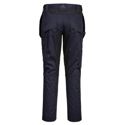 Deep Navy - Back - Portwest Mens Stretch Holster Pocket Slim Work Trousers