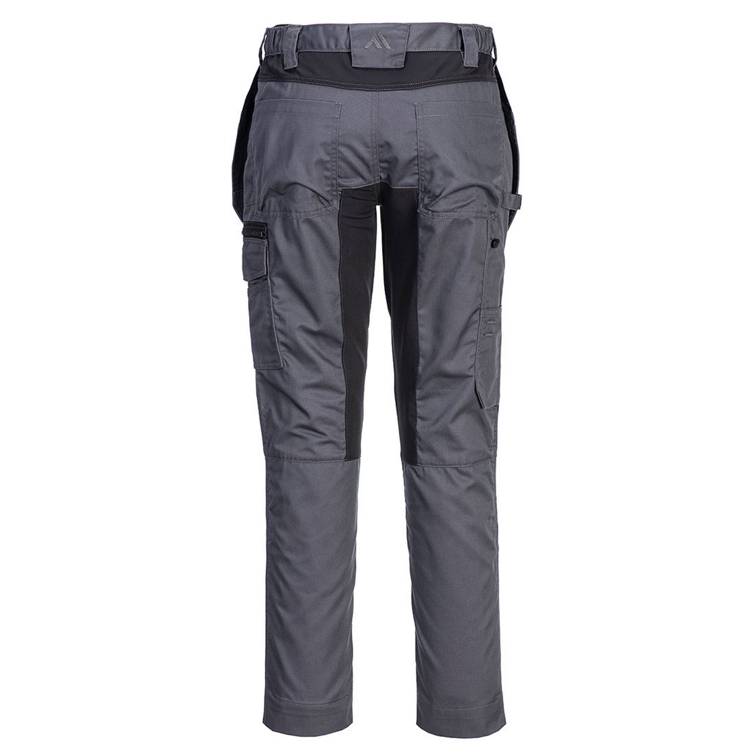 Metal Grey - Back - Portwest Mens Stretch Holster Pocket Slim Work Trousers