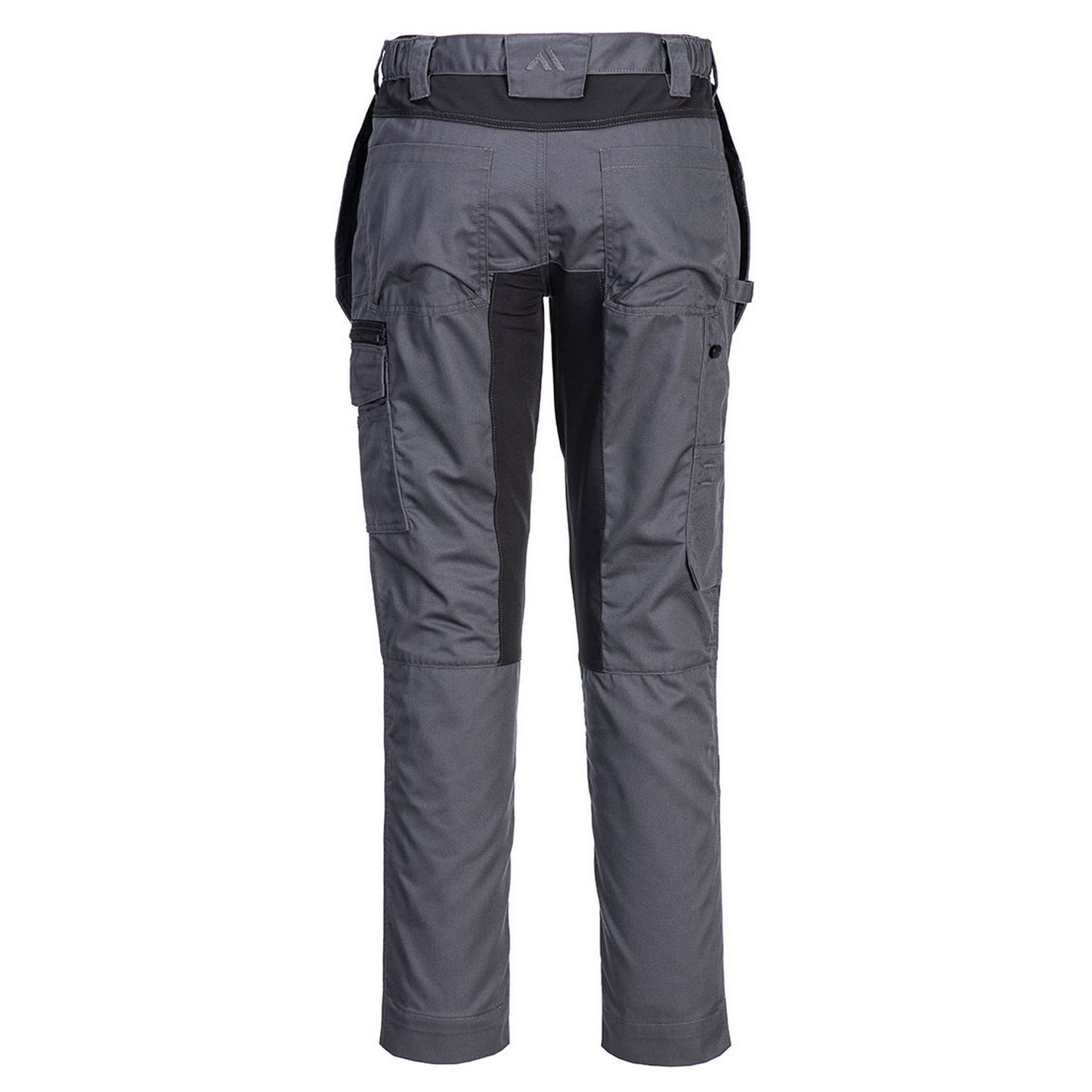 Metal Grey - Back - Portwest Mens Stretch Holster Pocket Slim Work Trousers
