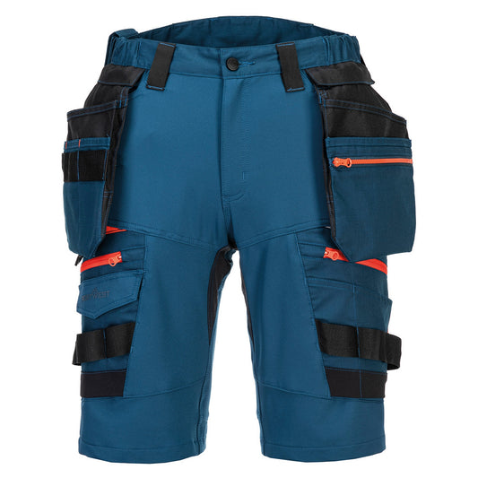 Metro Blue - Front - Portwest Mens DX444 Work Shorts