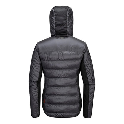Grey - Back - Portwest Mens EV4 Insulated Padded Jacket