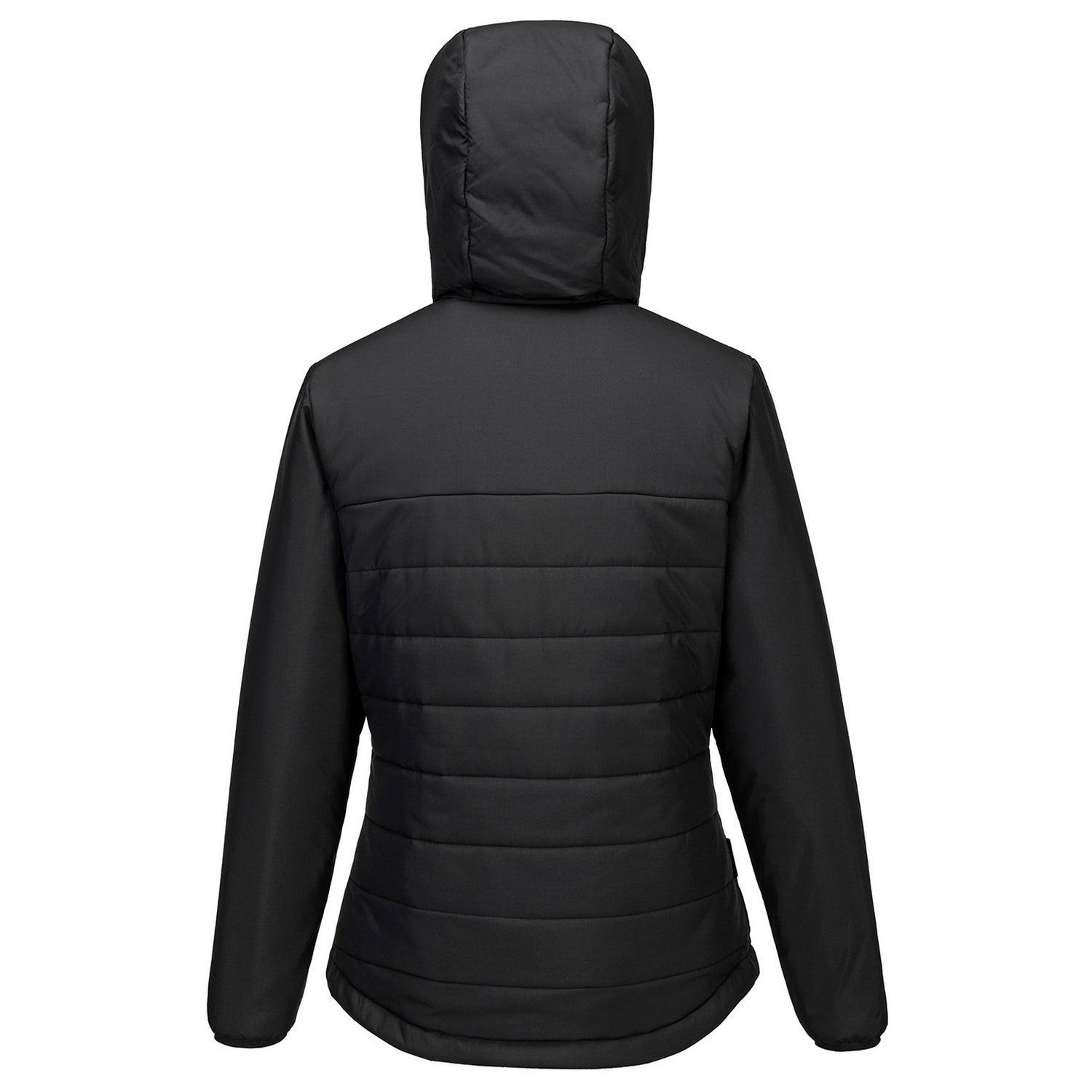Black - Back - Portwest Womens-Ladies Professional Insulated Padded Jacket