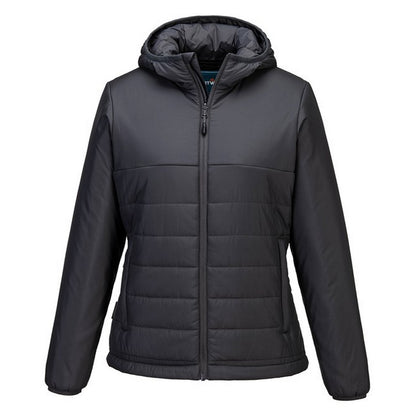 Grey - Front - Portwest Womens-Ladies Professional Insulated Padded Jacket