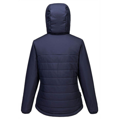 Navy - Back - Portwest Womens-Ladies Professional Insulated Padded Jacket