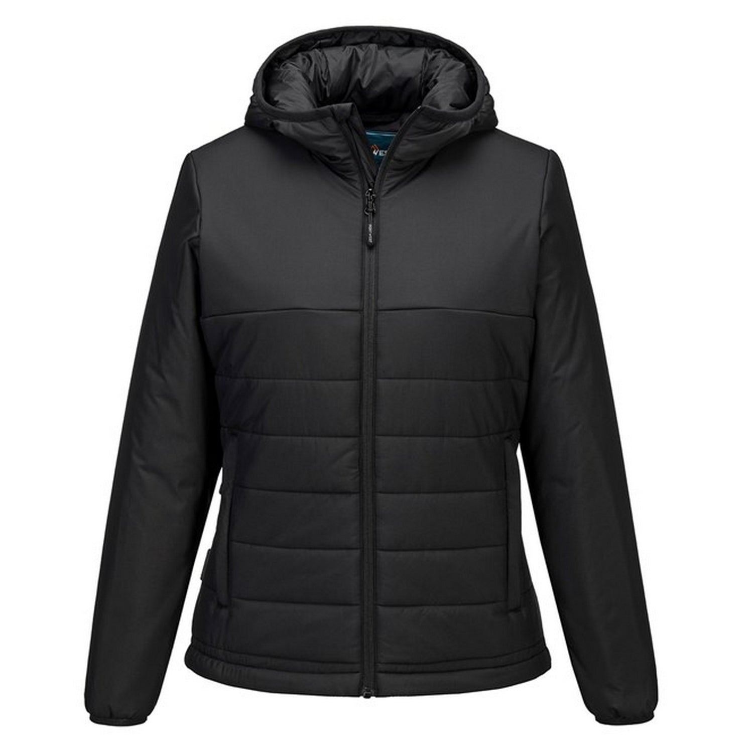 Black - Front - Portwest Womens-Ladies Professional Insulated Padded Jacket