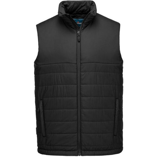 Black - Front - Portwest Womens-Ladies Professional Insulated Gilet