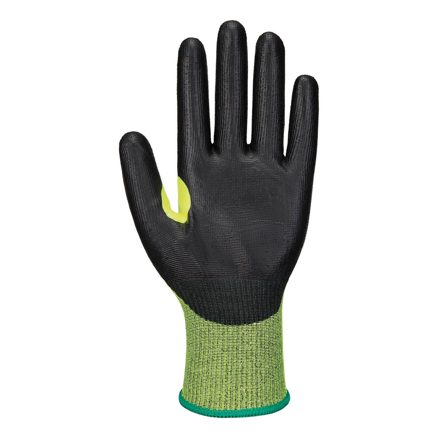 Black - Back - Portwest Unisex Adult A660 Polyurethane Cut Resistant Glove