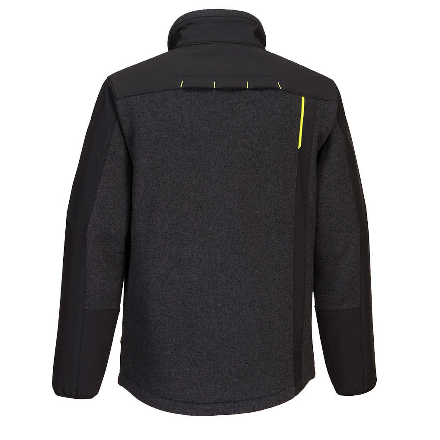 Black - Back - Portwest Unisex Adult WX3 Eco Hybrid Soft Shell Jacket