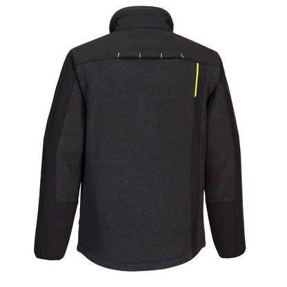 Black - Back - Portwest Unisex Adult WX3 Eco Hybrid Soft Shell Jacket