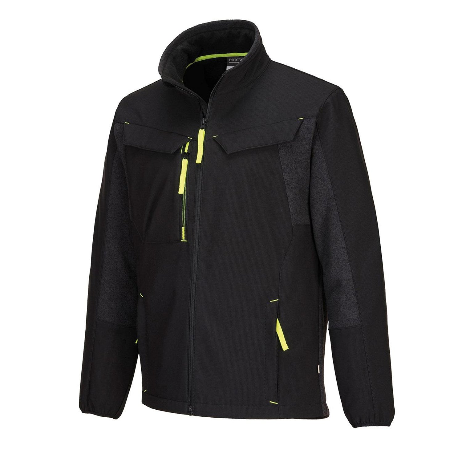 Black - Side - Portwest Unisex Adult WX3 Eco Hybrid Soft Shell Jacket