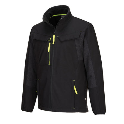 Black - Side - Portwest Unisex Adult WX3 Eco Hybrid Soft Shell Jacket