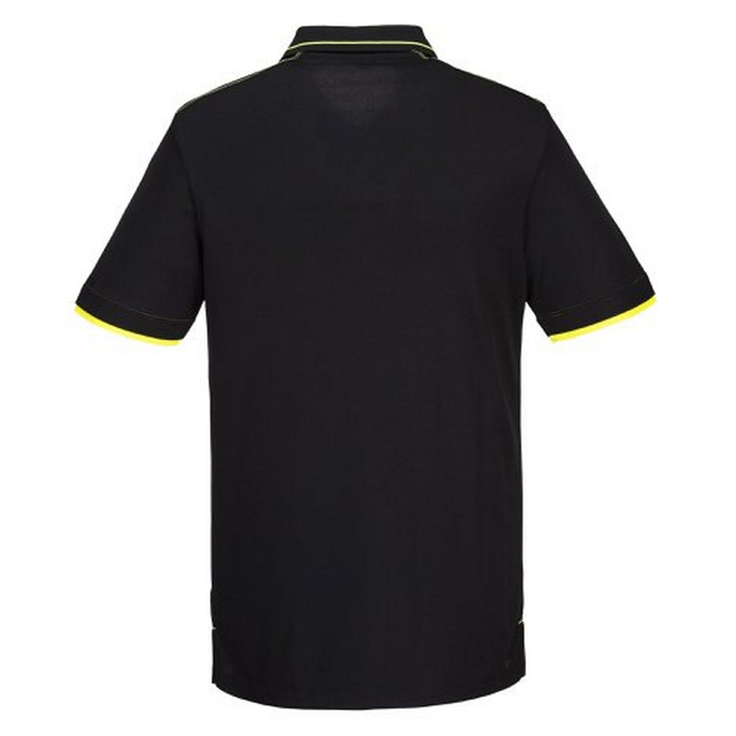 Black - Back - Portwest Mens WX3 Eco Polo Shirt