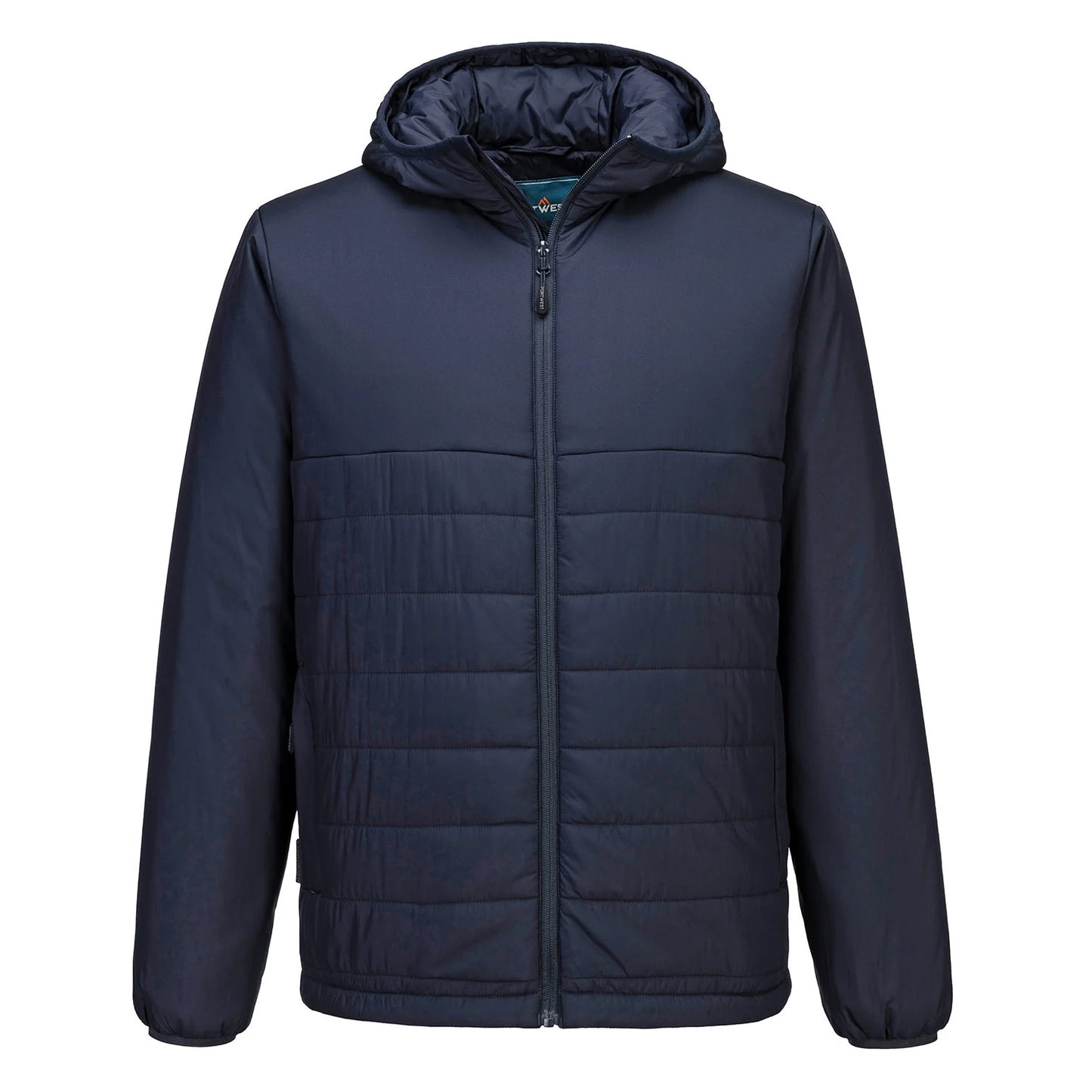 Navy - Front - Portwest Mens Professional Insulated Hooded Padded Jacket
