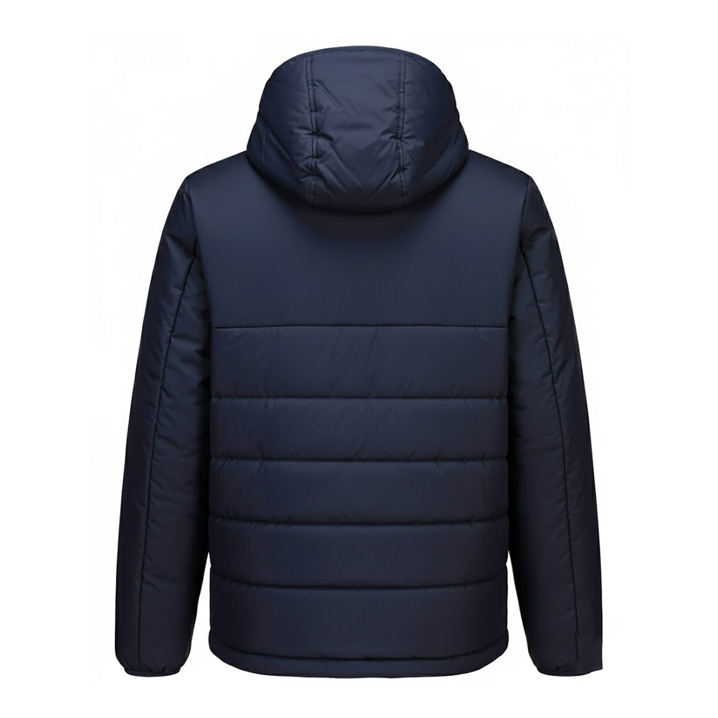 Navy - Back - Portwest Mens Professional Insulated Hooded Padded Jacket