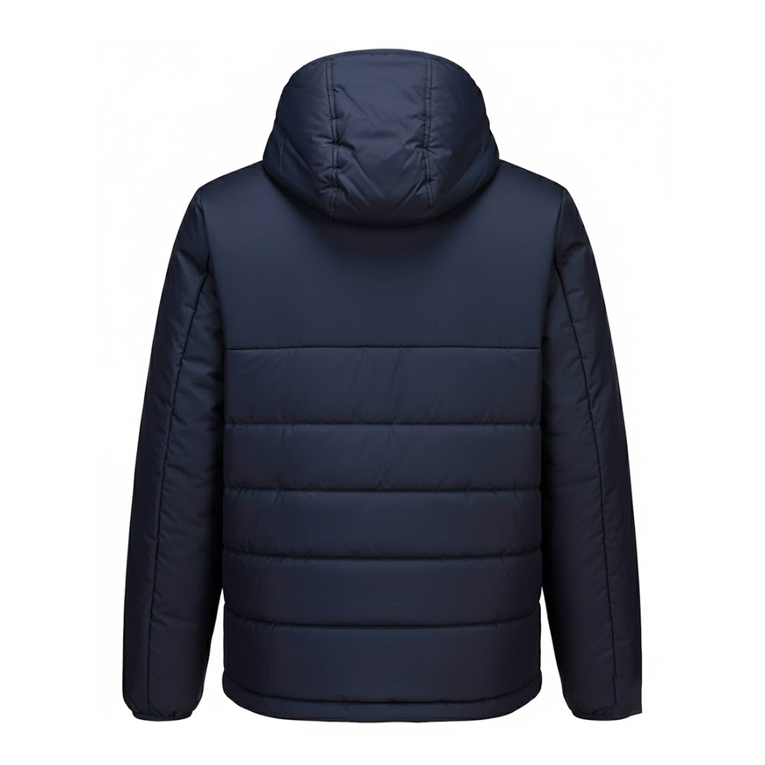 Navy - Back - Portwest Mens Professional Insulated Hooded Padded Jacket