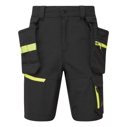 Black - Front - Portwest Mens EV4 Work Shorts
