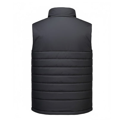 Grey - Back - Portwest Mens Professional Insulated Gilet