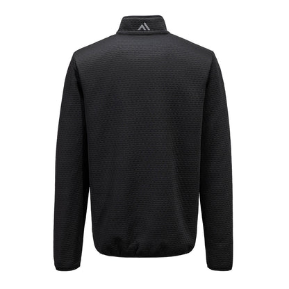 Black - Back - Portwest Mens KX3 Textured Quarter Zip Sweatshirt