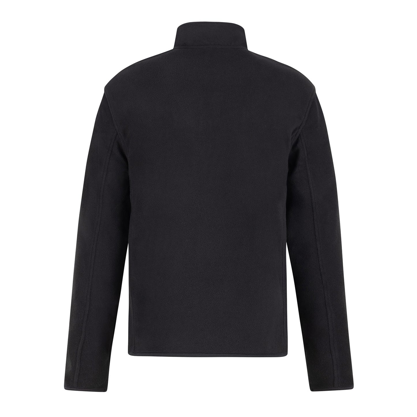 Black - Back - PRO RTX Mens Microfleece Half Zip Jumper