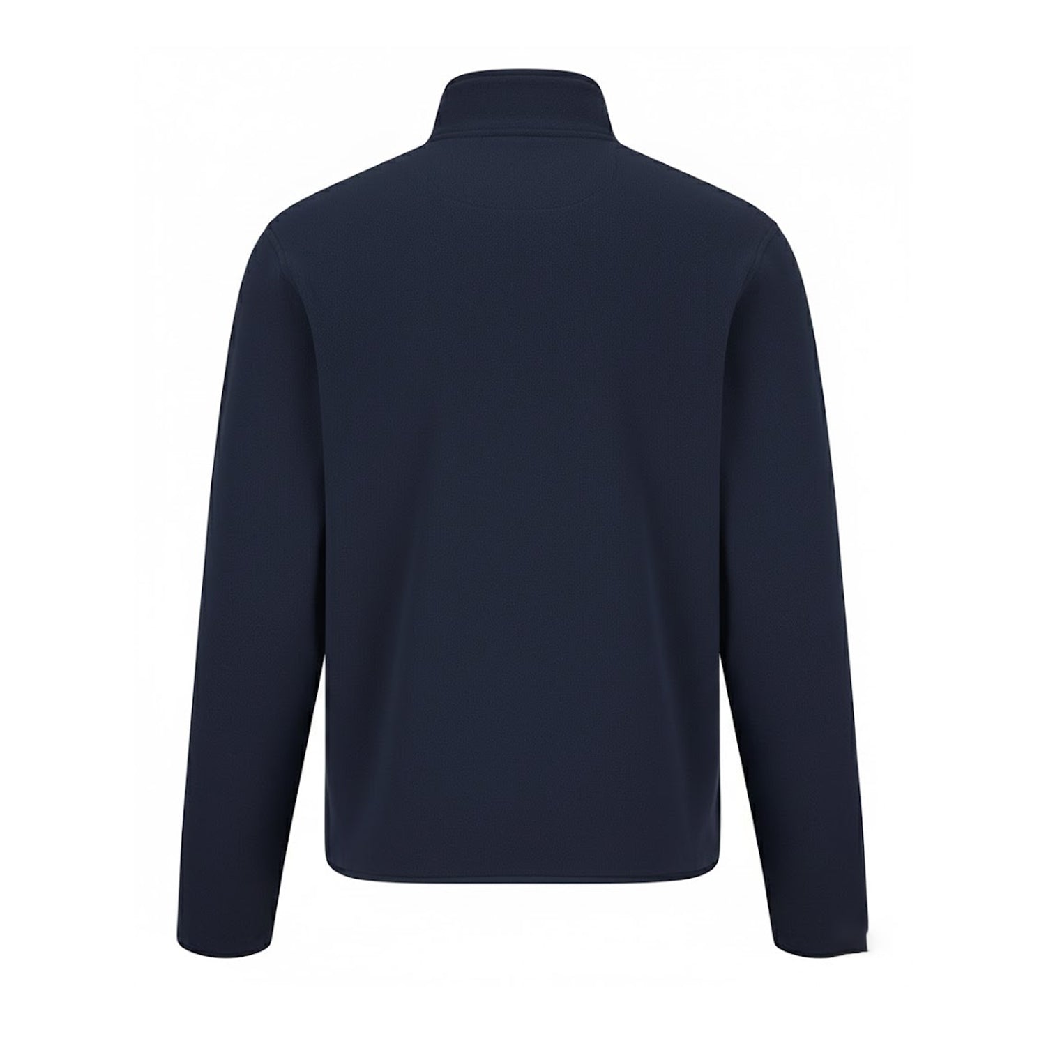 Navy - Back - PRO RTX Mens Microfleece Half Zip Jumper