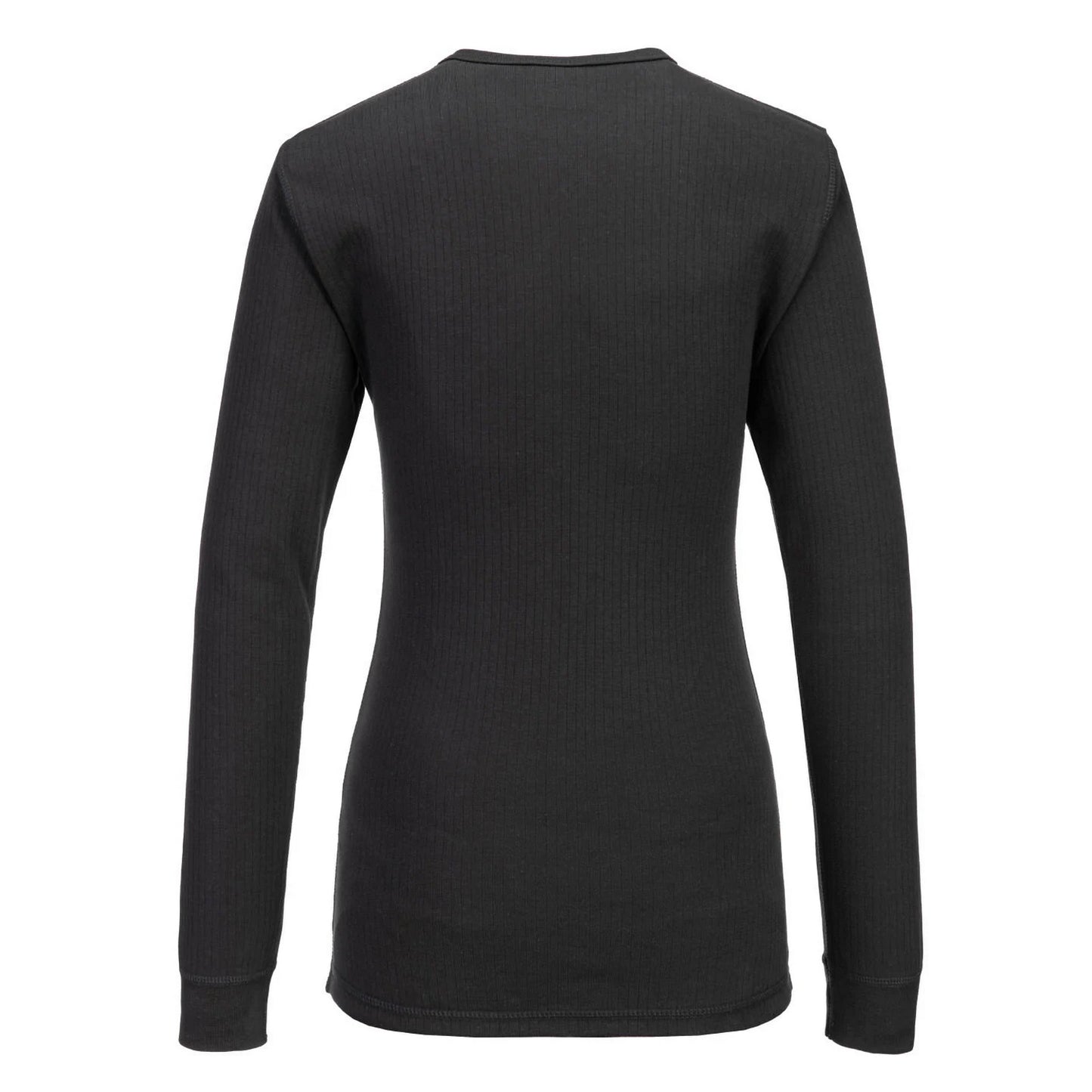 Black - Back - Portwest Womens-Ladies Base Layer Top