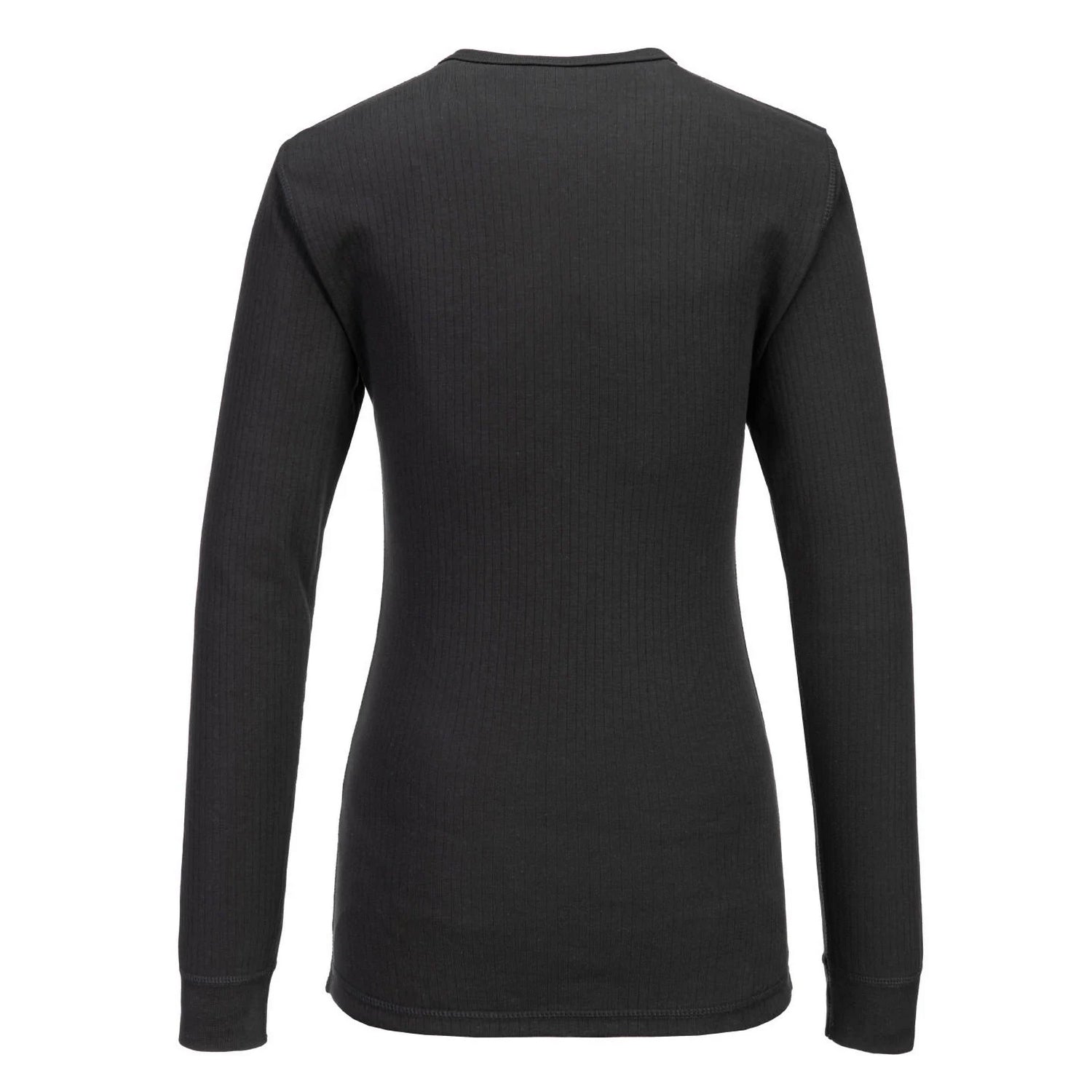 Black - Back - Portwest Womens-Ladies Base Layer Top