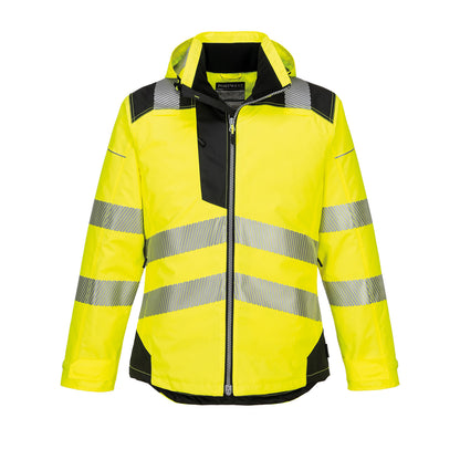 Yellow-Black - Front - Portwest Mens Hi-Vis Winter Jacket